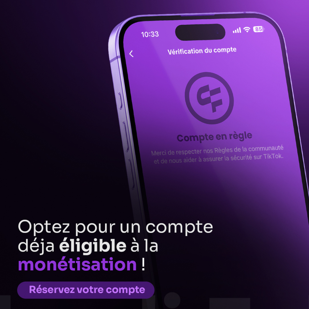 Compte Tiktok Monetisé